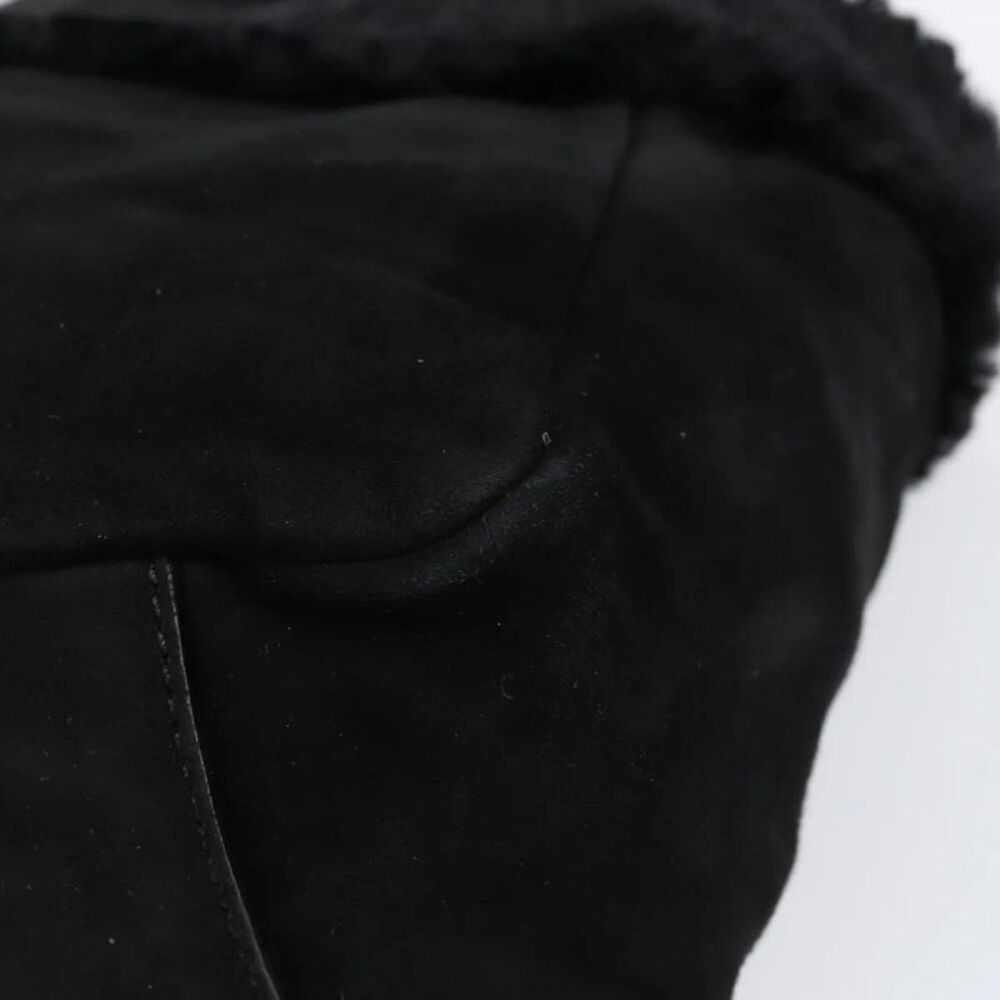 Salvatore Ferragamo Vala Suede Black Suede Handbag - Picture 11 of 16